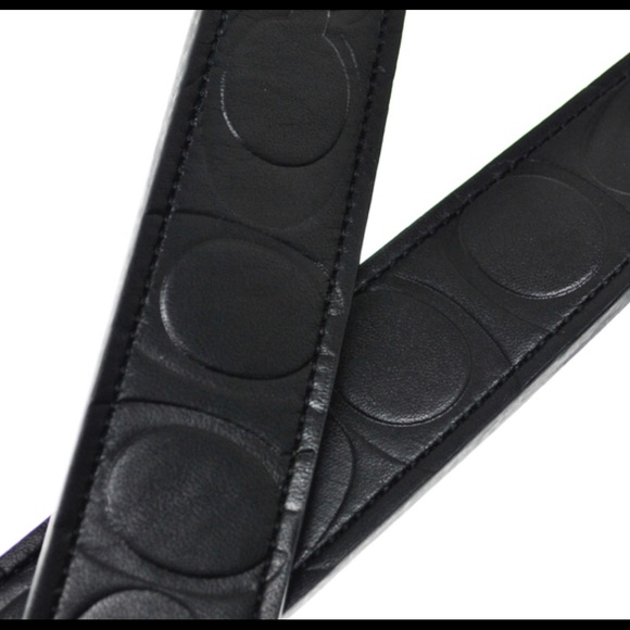 COACH SIGNATURE LOGO F90209 MEN'S REVERSIBLE BELT - Picture 3 of 5